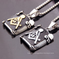 Hot Sale Silver Jewelry Stainless Steel Jewelry Charms Freemason Fashion Pendants Necklace